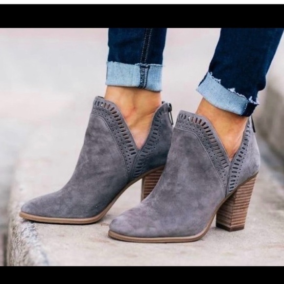 Vince Camuto Shoes - Vince Camuto gray suede booties.